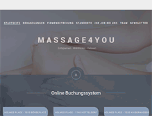 Tablet Screenshot of massage4you.at